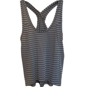 NWT Zyia Grey Nimbus Split Back Tank - S